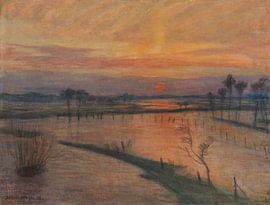 Flooding on the Wümme, Otto Modersohn