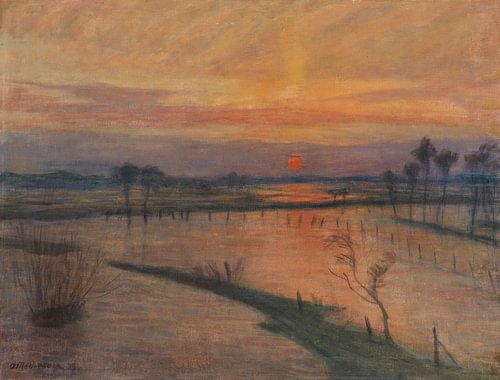 Overstroming op de Wümme, Otto Modersohn