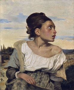 Eugene Delacroix, Waisenmädchen auf dem Friedhof, um 1824