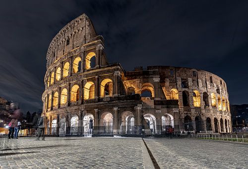 The Colosseum in Rome in the evening