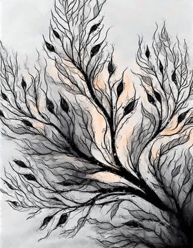 Wild branch abstract by Lens Design Studio