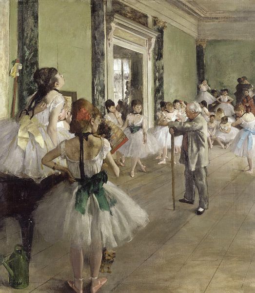 Edgar Degas. The Ballet Class von 1000 Schilderijen