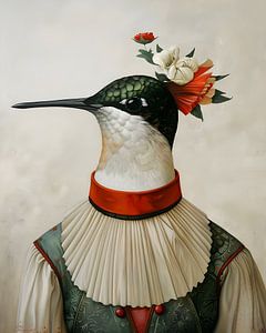 Hummingbird Portrait by But First Framing