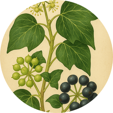 Klimop in Wintertooi — Botanisch Portret