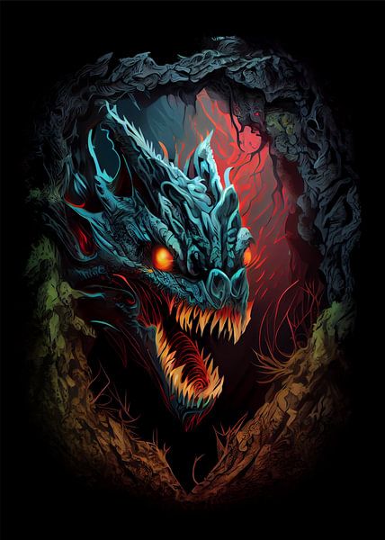 Cave du Dragon par WpapArtist WPAP Artist