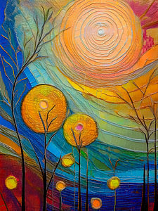 Abstrakt & Modern: Farbenfrohe Gemälde. Serie: Blickfänge (14)