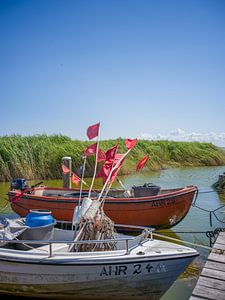 Ahrenshoop / Darß - Fischerboote im Hafen Althagen