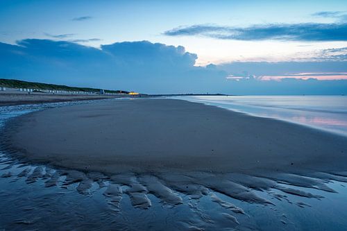Avond strand Nieuwvliet