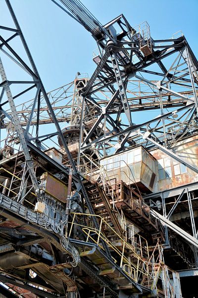 Ehemaliger Kohlebagger im früheren Tagebau Golpa-Nord bei Gräfenhainichen von Heiko Kueverling