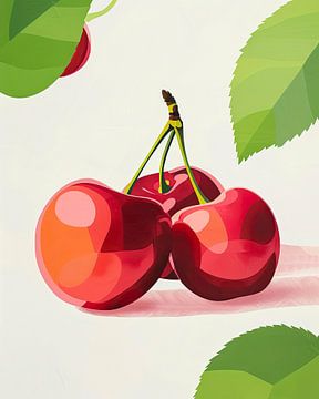 Juicy Cherry Twins by Vlindertuin Art