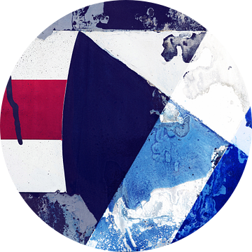 Nautisch-industrieel - rood, wit en blauw