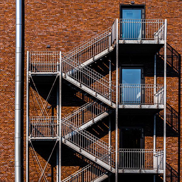 Facade with staircase by Dieter Walther