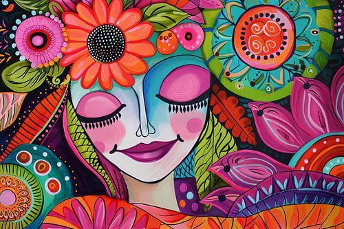 Digitaal abstract portret