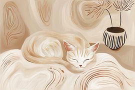 Katze figurativ von Bert Nijholt