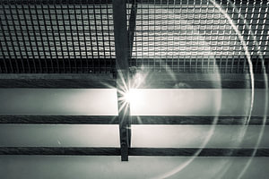 Gegenlicht an Brücke