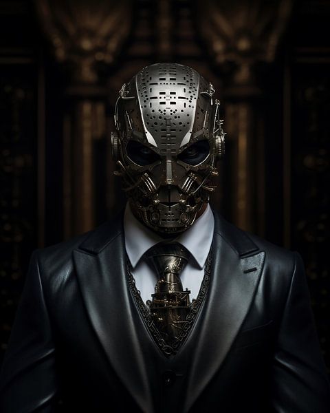 Man with mask by fernlichtsicht