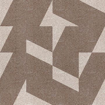 Textil Leinen neutral geometrische minimalistische Kunst in erdigen Farben V von Dina Dankers