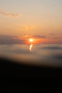 Coucher de soleil sur la mer du Nord