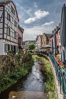 Terrasjes aan het water in Bad Münstereifel (D)