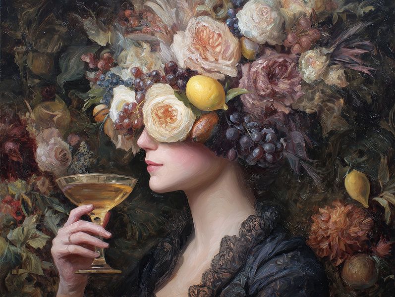 bloemen hoed | Vrouw Masker van Bloemen Studio