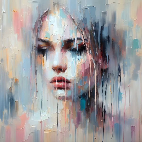 Pastel Drip by FoXo Art