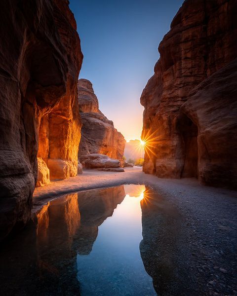 Magie der ersten Sonne von fernlichtsicht