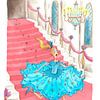Cinderella - Aquarel illustratie voor kinderen van Mayon Middeljans