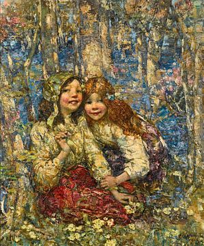 Het blauwe bos, Edward Atkinson Hornel