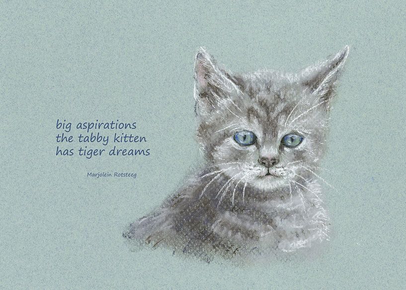 Große Träume Katzen Haiku Englisch von Karen Kaspar