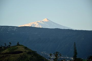 Teneriffas Vulkan Teide im hellen Winterkleid