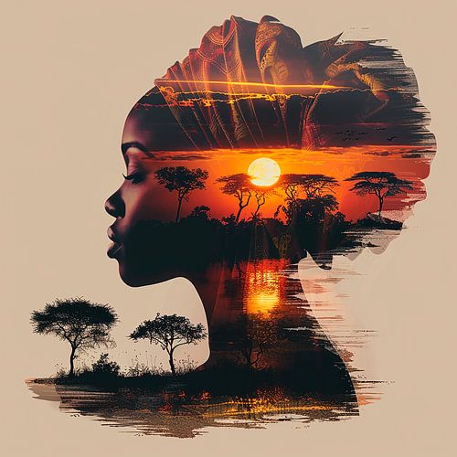 Stimmungsvolles Afrika-Bild