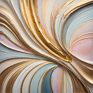 Gold-Pastell