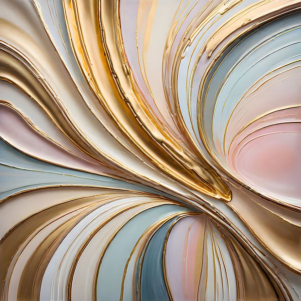 Gold pastel by FoXo Art