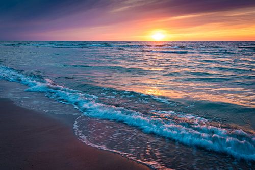 Sunset at the Baltic Sea by Martin Wasilewski