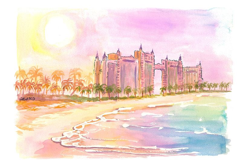 Nassau Paradise Island Karibik Sonnenuntergang Träume auf den Bahamas von Markus Bleichner