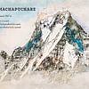 Machapuchare, Népal sur Theodor Decker