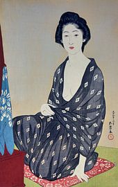 Vrouw in een zomerkleding, Hashiguchi Goyo, 1920 van Atelier Liesjes