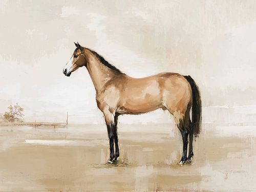 Minimalist Horse Painting