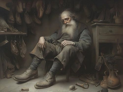 Shoemaker after the work is done