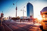 Berlin - Coucher de soleil sur l'Alexanderplatz par Alexander Voss Aperçu