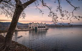 Magnifique vue sur le lac de Banyoles au coucher du soleil sur PhotoCluster
