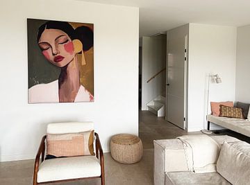 Kundenfoto: Tagträumer, modernes Porträt von Carla Van Iersel