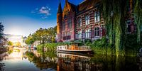 Sonnenuntergang bei der Hoge der A in Groningen