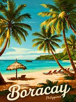 Bezaubernder Boracay Kunstdruck Panorama