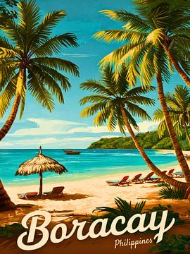 Bezaubernder Boracay Kunstdruck Panorama