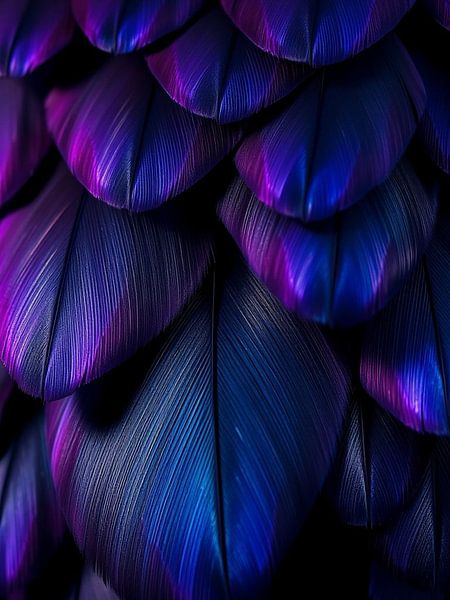 Mesmerizing Gradient Plumage by Artistic