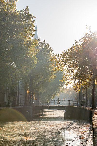 Automne à Gouda. Pont sur le Gouwe. par Remco-Daniël Gielen Photography