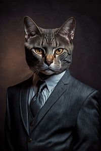 Katze im Anzug