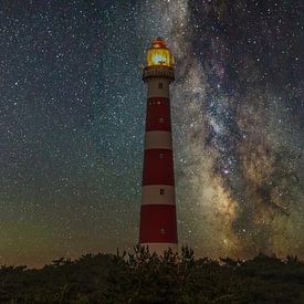 Lighthouse and the Milky Way by Robert Stienstra