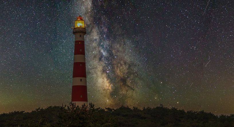 Lighthouse and the Milky Way by Robert Stienstra